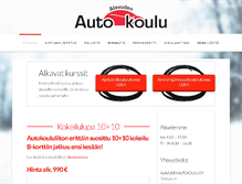 Tablet Screenshot of alavudenautokoulu.fi